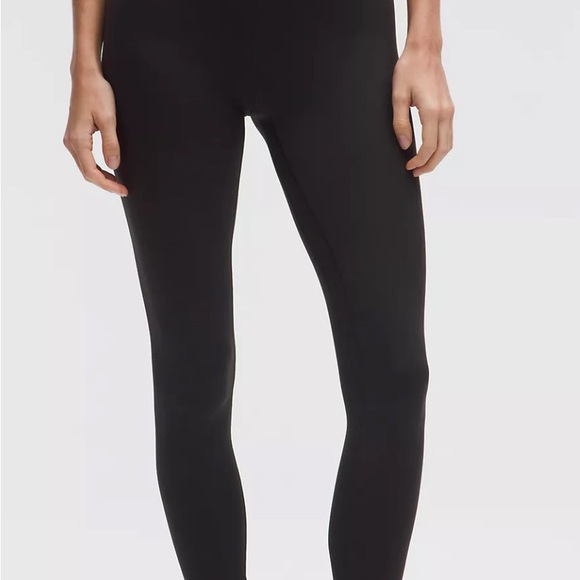 lululemon athletica wunder under Black Leggings size 10 25” inseam - Picture 4 of 5